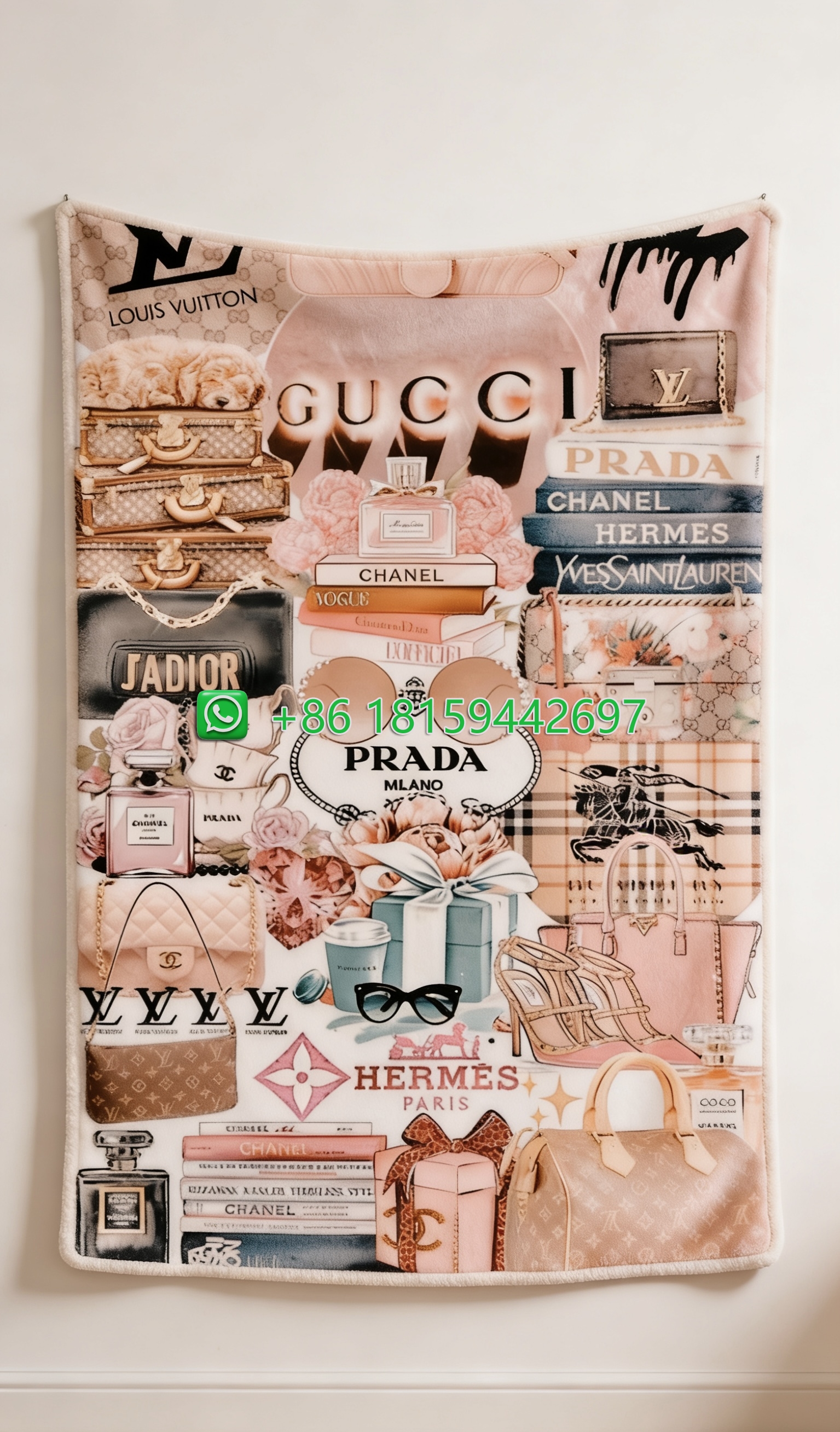 Hermes Throw Blankets